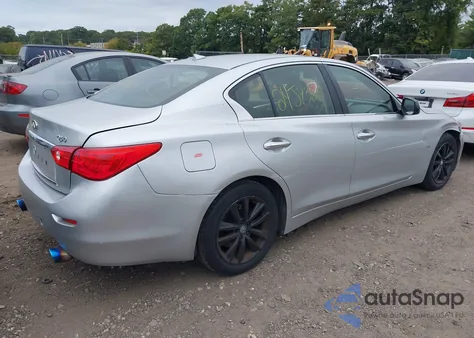 2017 Infiniti Q50 3.0T Premium z USA, uszkodzony, nr VIN JN1EV7AP6HM733933